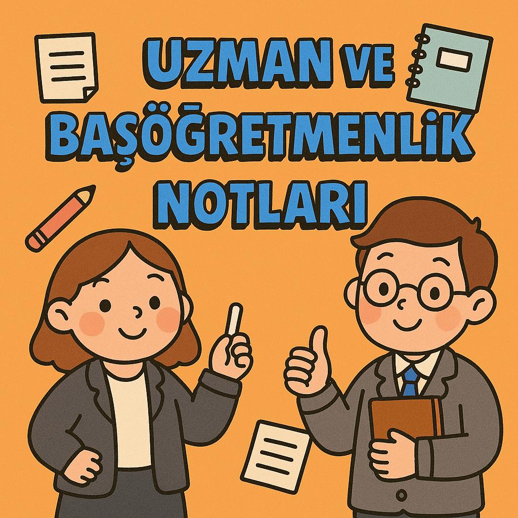 UZMAN VE BAŞÖĞRETMEN NOTLARI Etkinlikleri - Ücretsiz İndir