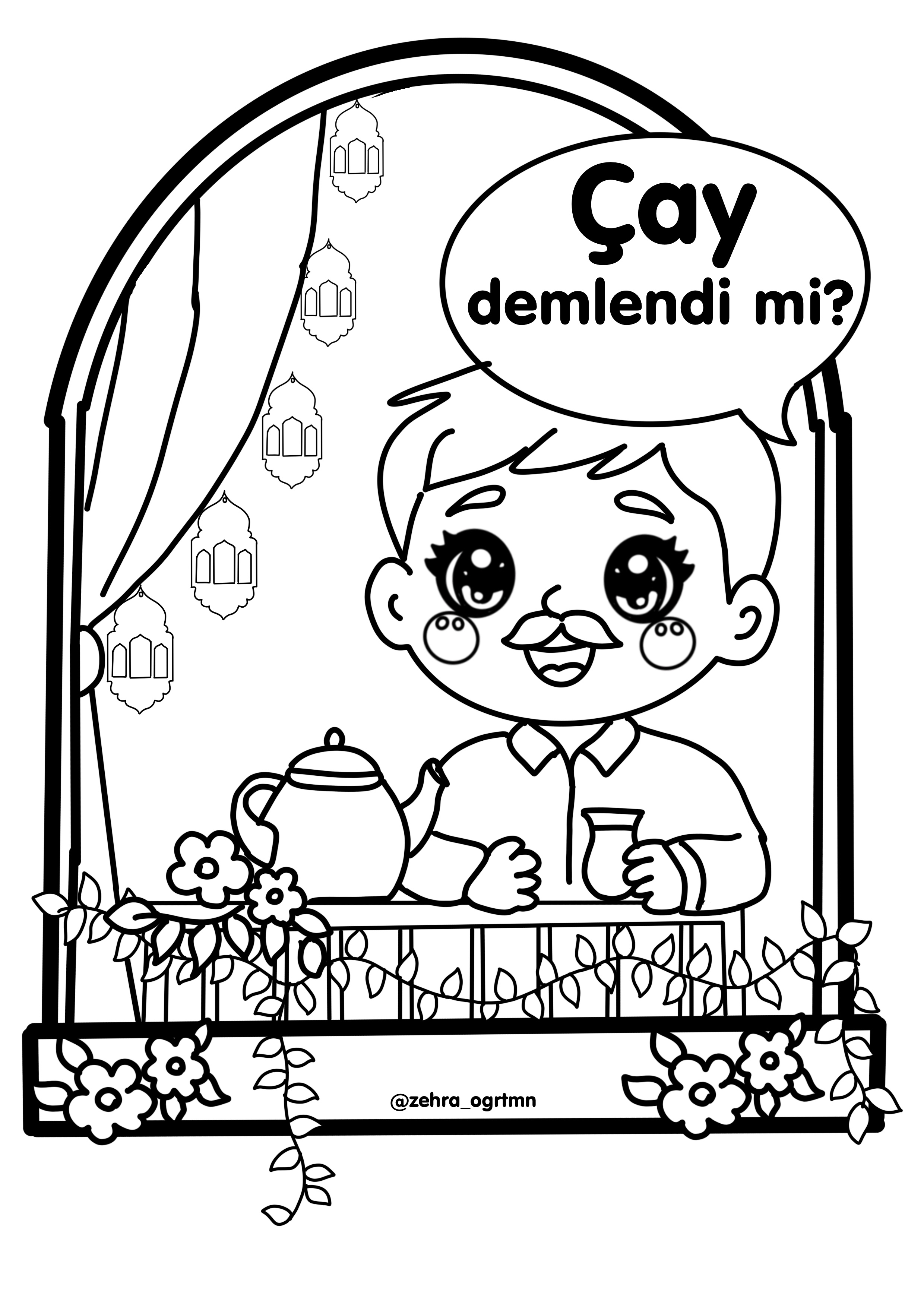 Ramazan Sokağı Pencereler 4 A4 RENKSİZ - Ücretsiz İndir