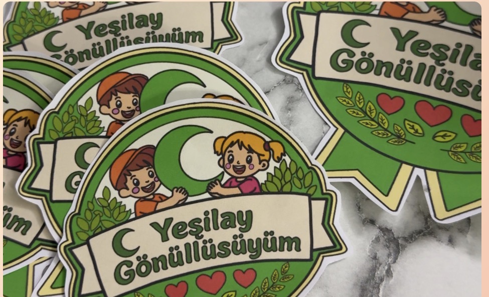 Yeşilay Gönüllüsüyüm Yaka Kartları