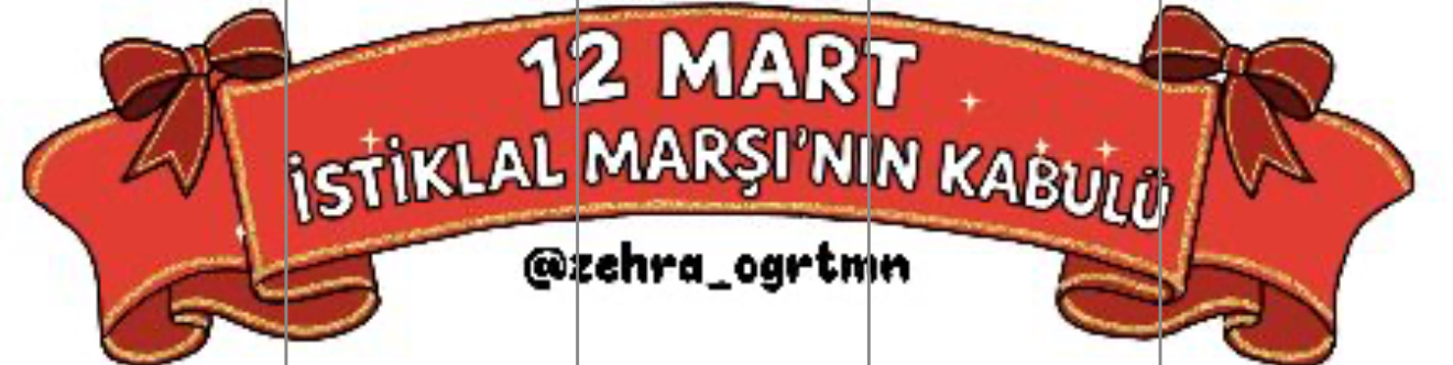 5 A4 İstiklal Marşının Kabulü Başlığı - Ücretsiz İndir