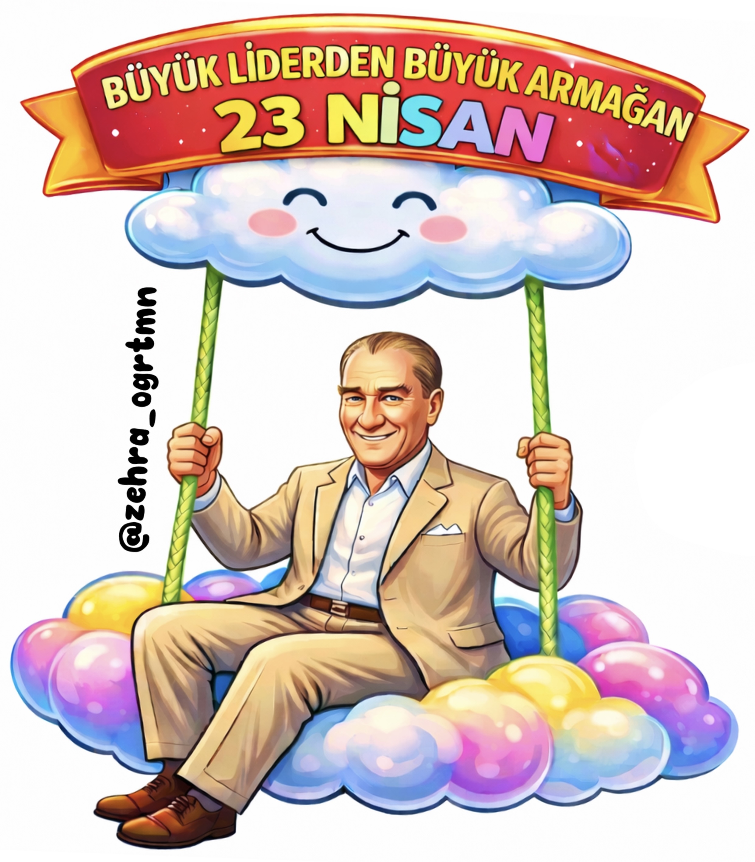 20 A4 Salıncakta Atatürk - Ücretsiz İndir