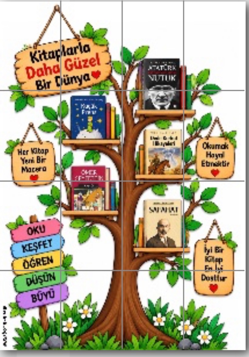 Ortaokullar için 16 A4 Kitap Köşesi - Ücretsiz İndir