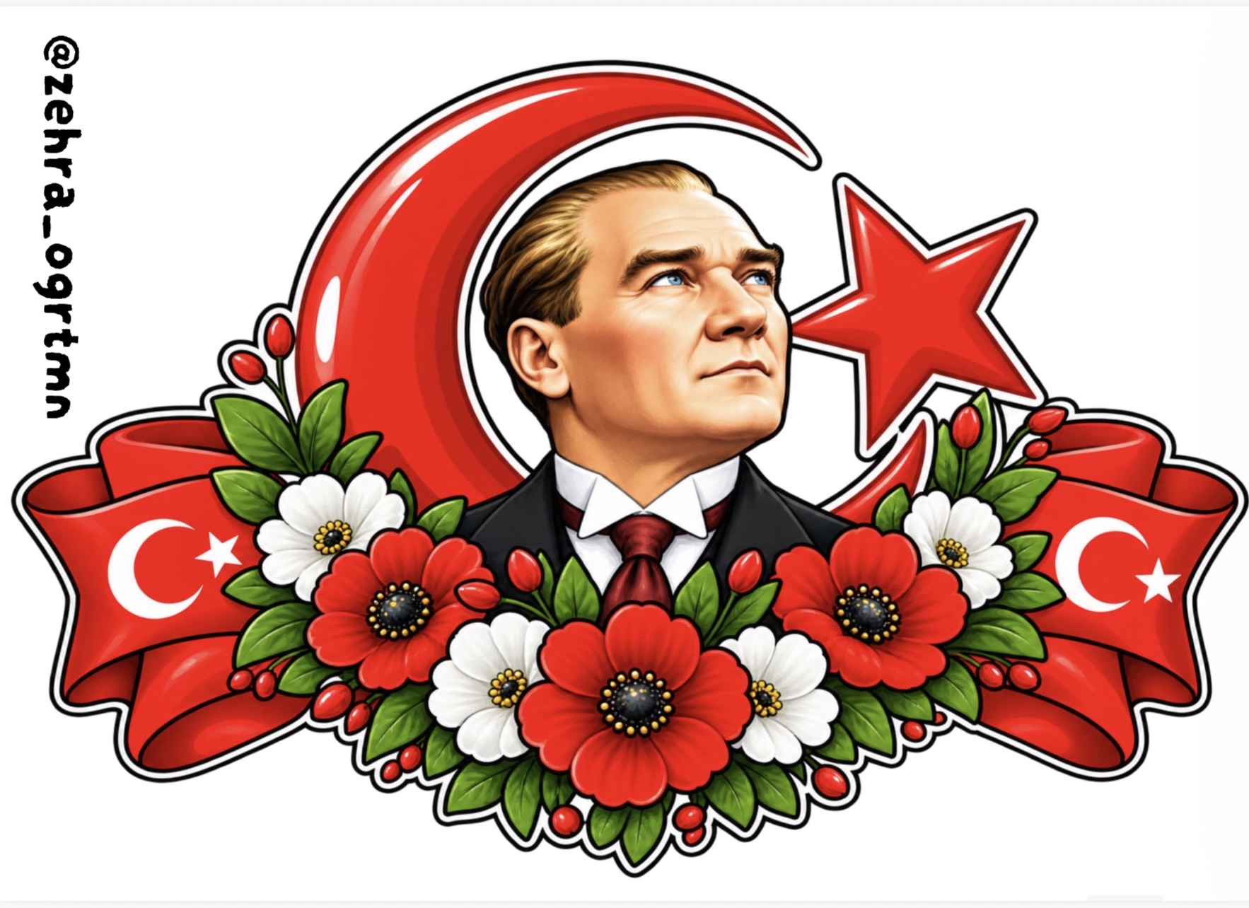 29 Ekim Cumhuriyet  Bayramı 2 A4 Cam Süsleri